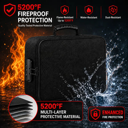EmberGuard┃Fire-Proof Document Bag