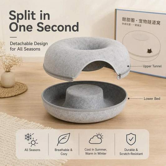 Cozy 2 in 1 Cat Play & Rest Hub